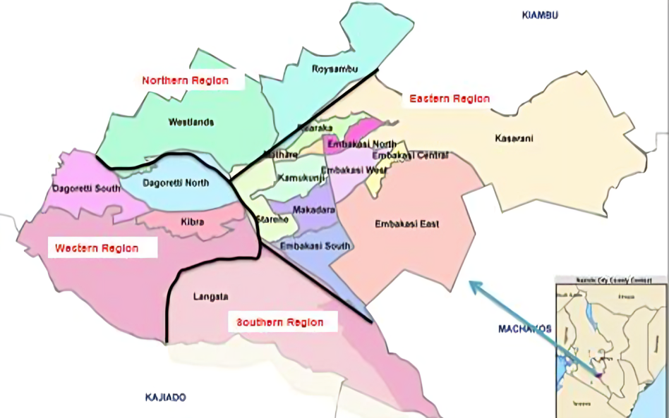 nairobi region map